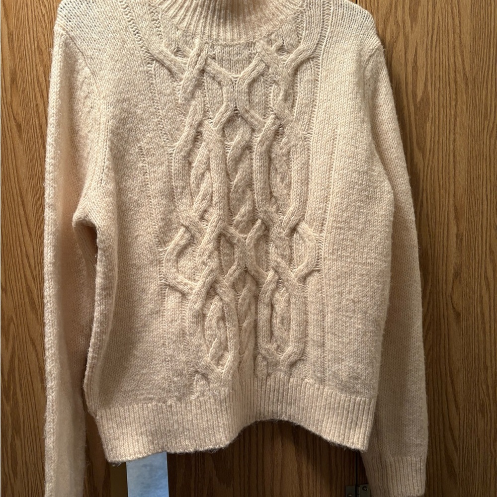 Tommy Hilfiger Cream Cowl Neck Sweater